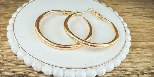 The Everyday Hoop Large-Gold or Silver